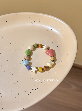 小精灵热销款景德镇陶瓷手链百搭可爱设计感卡通甜美手串