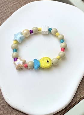 多彩小鱼原创琉璃串珠小鱼