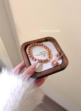 血柏木手链原创设计女款新中式小众民族风百搭文玩中式念珠饰品