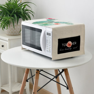 格兰仕美的三洋微波炉罩布艺烤箱盖巾滚筒洗衣机冰箱盖布防尘