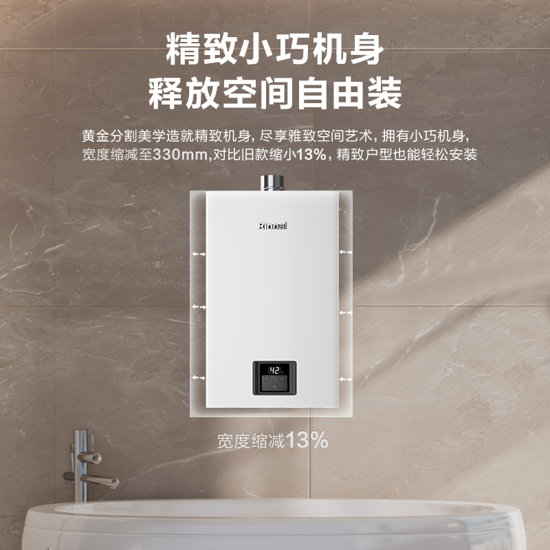 Rinnai/林内 JSQ31-GS41燃气热水器家用恒温天然气静音洗澡强排式 - 图2