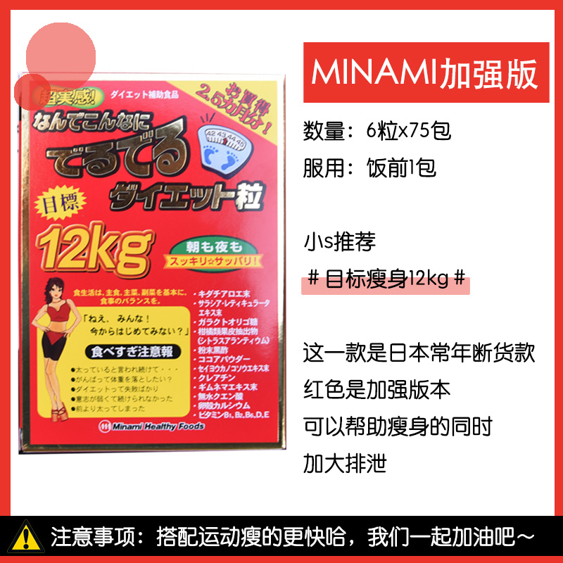 1包试吃小s推荐日本MINAMI氨基酸目标减重12KG升级版纤体丸塑身 - 图1