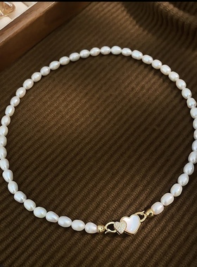 新款双爱心吊坠项链女款轻奢小众高级感锁骨链百搭毛衣链配饰挂件