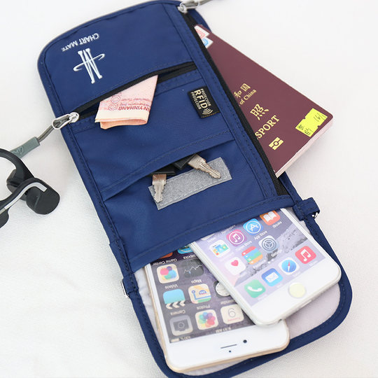 Document storage bag Passport card bag Mobile phone bag Travel bag