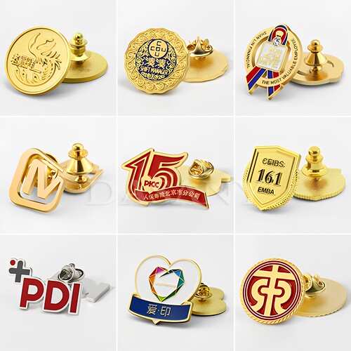 金属徽章定做胸章定制企业LOGO司徽勋章企业周年礼定制入职礼定做 - 图0