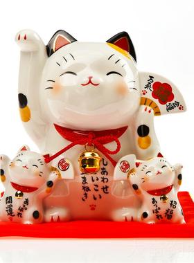 正品日药师窑招财猫存钱罐大本陶号瓷摆件店铺开结业乔迁婚生日礼