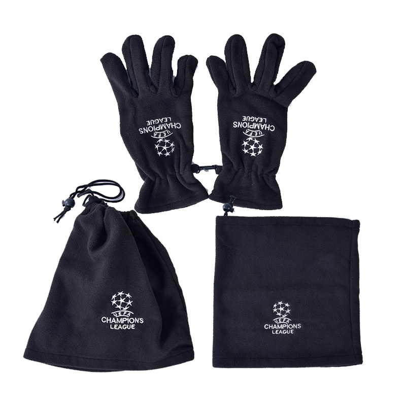 欧冠足球围脖手套帽子冬季抓绒保暖训练手套踢球运动面罩跑步手套,淘宝优惠券,粉丝福利购,淘宝优惠卷