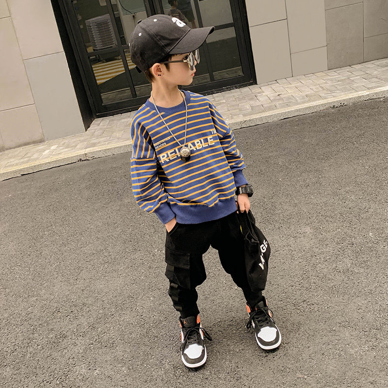 儿童男童加绒2020新款洋气韩版卫衣 百变潮童童装卫衣/绒衫