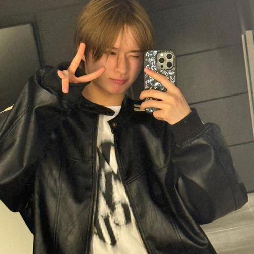 TWS崔英宰李炅潣同款短袖T恤落肩纯棉印花休闲夏季宽松打底上衣服 - 图1