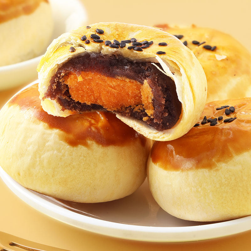 【限时活动】雪媚娘蛋黄酥红豆味原味中式糕点心休闲食品零食