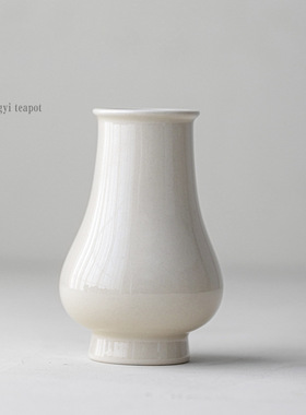 中式复古简约陶瓷花瓶草木灰创意家居客厅餐桌干花插花装饰摆件