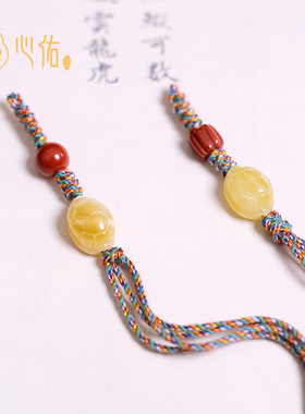 diy俄料蜜蜡背云吊坠琥珀雕刻件
