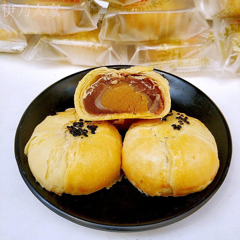 雪媚娘吃的小零食充饥夜宵食蛋黄酥 伊乃人家传统糕点