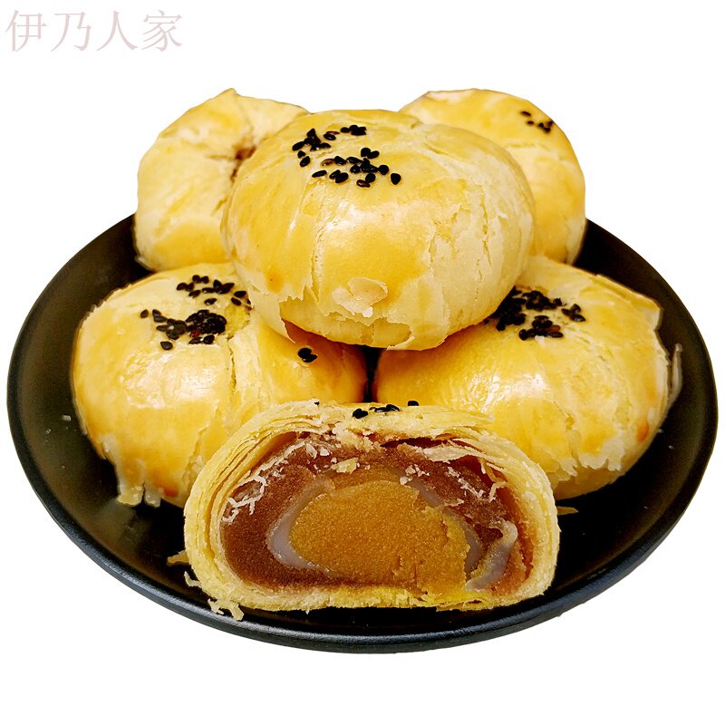 雪媚娘吃的小零食充饥夜宵食蛋黄酥 伊乃人家传统糕点