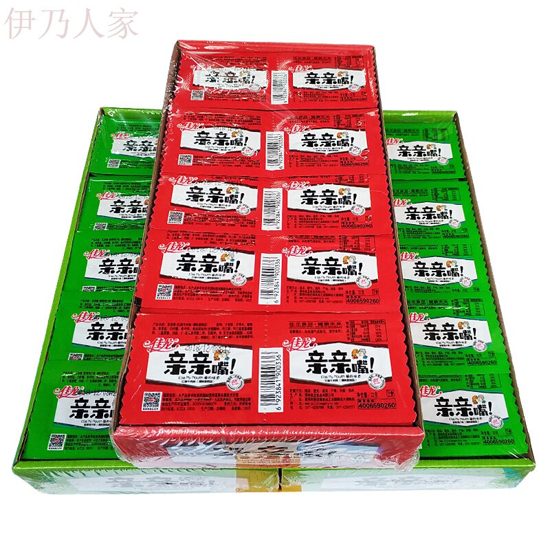 亲嘴辣条100片小时候豆干烧小零食 伊乃人家豆腐干