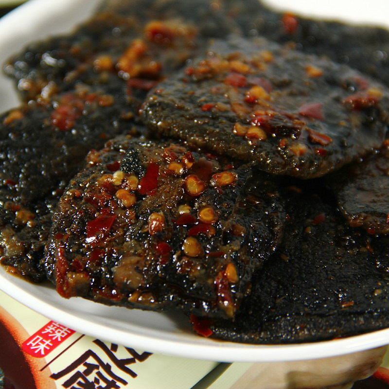 长沙臭豆腐黑色臭干子解馋小零食 伊乃人家臭豆腐