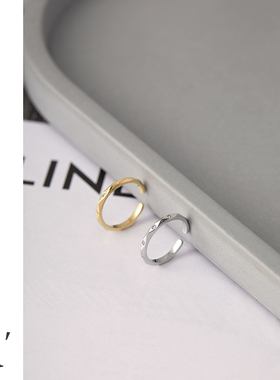 锆石镶嵌戒指女复古设计感饰品