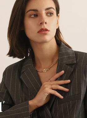 轻奢小众欧美风配饰锁骨链