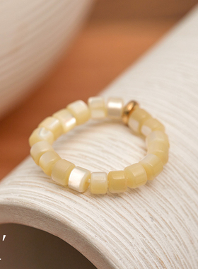 时尚款风贝母装饰品戒指