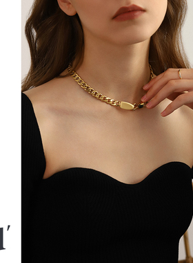 钛钢嘻哈夸张复古欧美新款项链