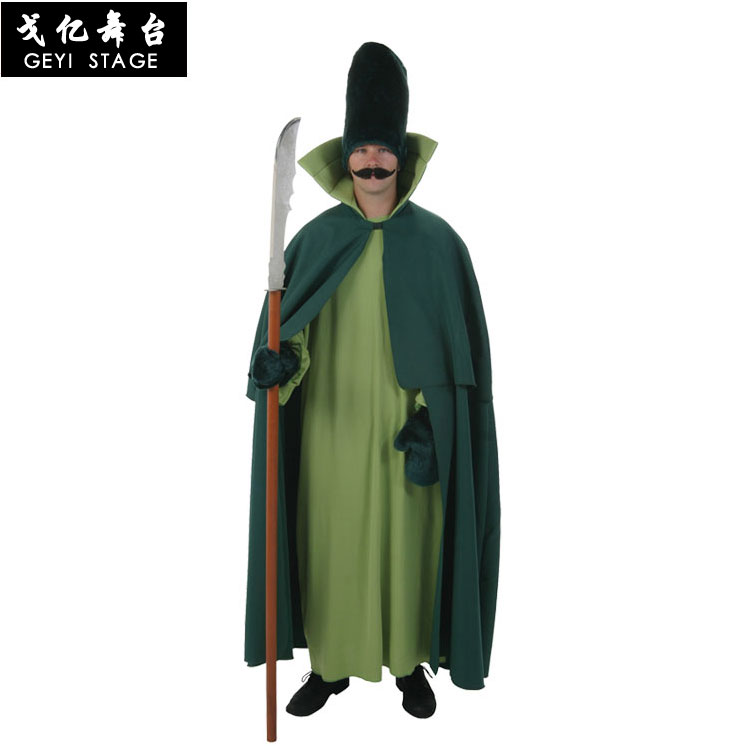舞台表演绿色披风绿野仙踪服饰 COS城市守卫服饰卫兵服饰服装 - 图2