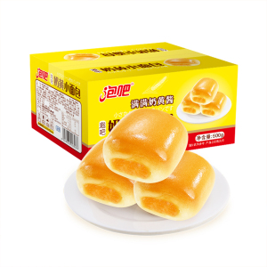 泡吧奶黄小面包500g（奶黄夹心＞20%）