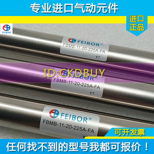 飞百FEIBOR迷你气缸FBMB-11-20/25/32/40-25-50-100-300-A-N/E-FA - 图0