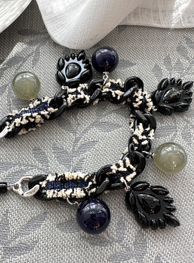 韩国进口AZNAVOUR/GRAIN de BEAUTE 简约气质 时尚项链 毛衣链女