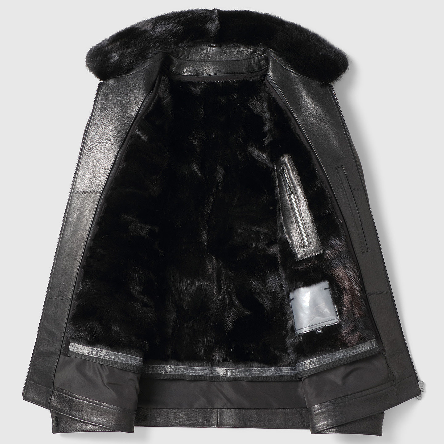 海宁真皮皮衣男中老年山羊皮夹克水貂内胆皮毛一体爸爸皮草外套厚,淘宝优惠券,粉丝福利购,淘宝优惠卷