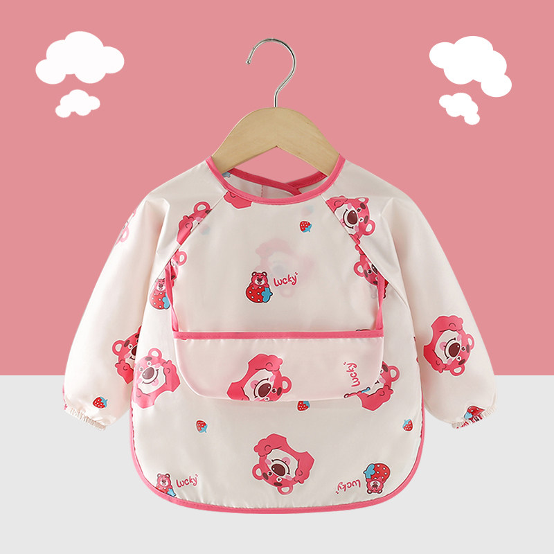 宝宝吃饭罩衣围兜防水防脏婴儿辅食饭兜薄款春秋儿童围裙反穿护衣,淘宝优惠券,粉丝福利购,淘宝优惠卷