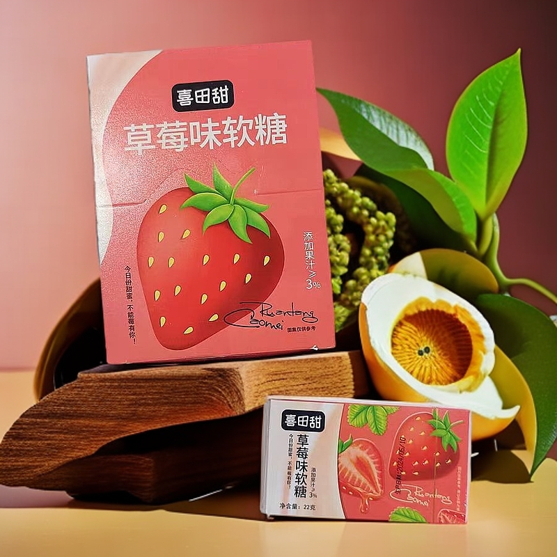 喜田甜果汁软糖多种水果口味果滋网红小包装嚼对醇萃网红零食糖果,淘宝优惠券,粉丝福利购,淘宝优惠卷