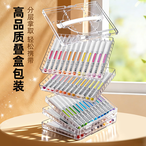 Straight liquid acrylic marker with soft tip, waterproof and color-proof