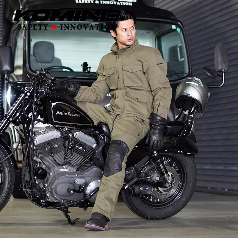 KOMINE秋冬纯棉复古摩托车休闲骑行裤CE防摔加绒保暖骑行裤PK-930,淘宝优惠券,粉丝福利购,淘宝优惠卷