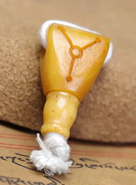 藏式回流牛骨三通老银镶嵌雕刻骰子藏式文玩DIY饰品配108配饰全套