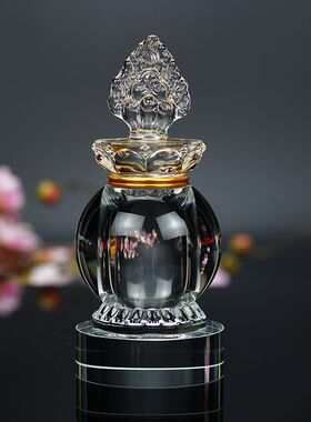 水晶舍利塔大号装藏密封桌面透明摆件空瓶子可装甘露丸五彩石饰品