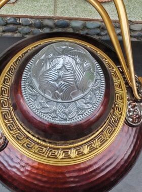 新款藏饰民族风优品手工材质茶壶水壶家用摆件(合金材质)