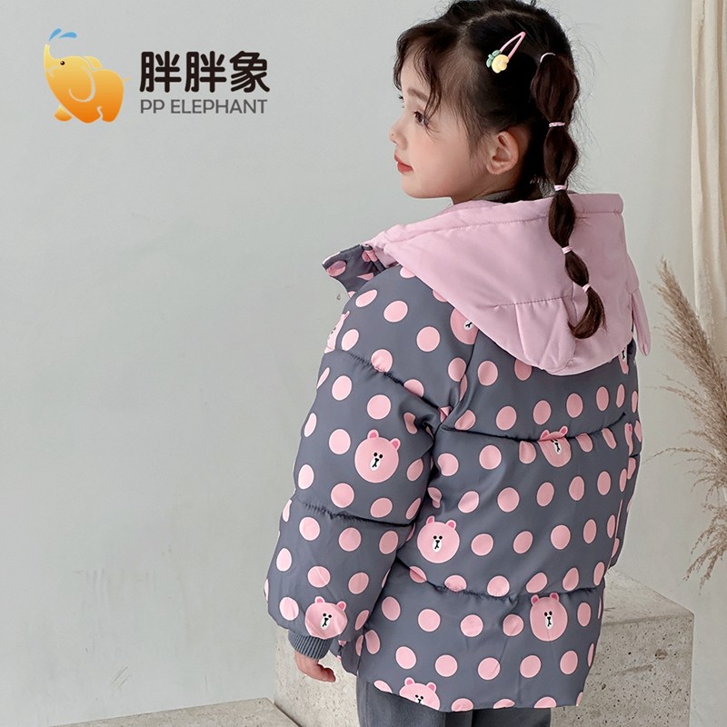 胖胖象秋冬季儿童连帽印花羽绒棉衣外套中小童男女宝宝棉袄棉外套,淘宝优惠券,粉丝福利购,淘宝优惠卷