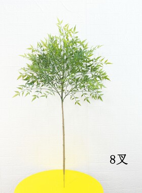 家居装饰仿真花绿植火焰南天竹客厅店铺花瓶插花仿真花树室内