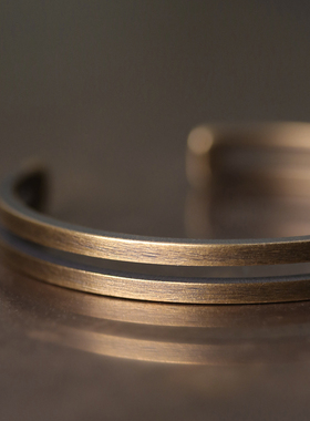 经典铜手镯原创设计男