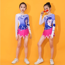 Children flower polo cheerleading womens professional customized cheerleading and play performance clothing adult art bodybuilding