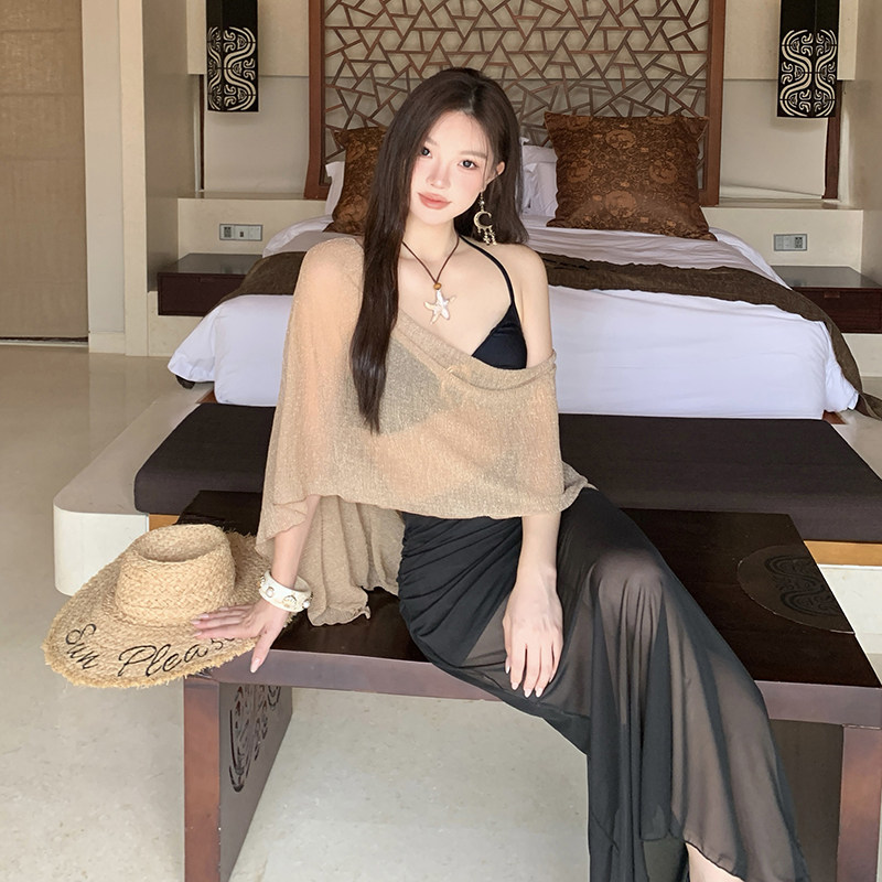 泳衣女长袖分体裙式比基尼四件套拍照海边温泉度假大码微胖mm遮肉,淘宝优惠券,粉丝福利购,淘宝优惠卷