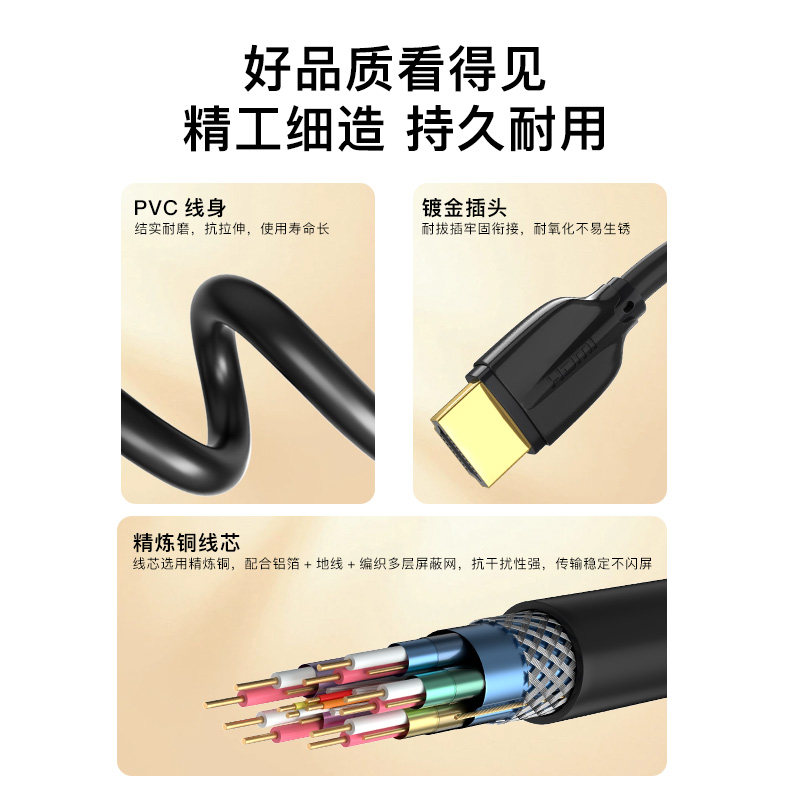 秋叶原HDMI线2.1版8K60Hz高清笔记本电脑电视显示器投影仪视频线,淘宝优惠券,粉丝福利购,淘宝优惠卷