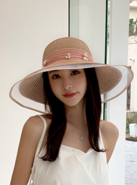 沙滩草帽女夏季海边度假太阳帽