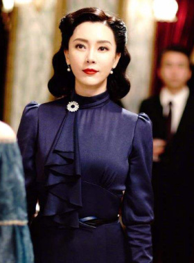 天然珍珠女式优雅圆形胸针