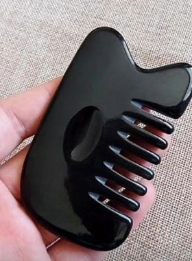 牛角梳子刮痧板天然水牛角