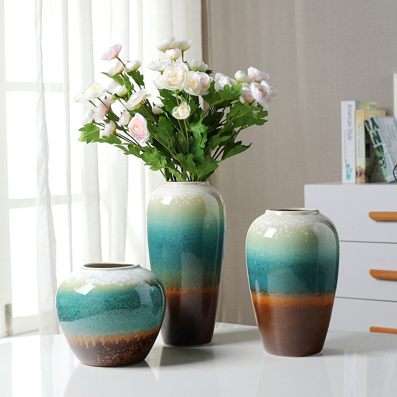景德镇花瓶摆件客厅插花家居陶瓷现代简约电视柜餐桌花屏装饰小,淘宝优惠券,粉丝福利购,淘宝优惠卷