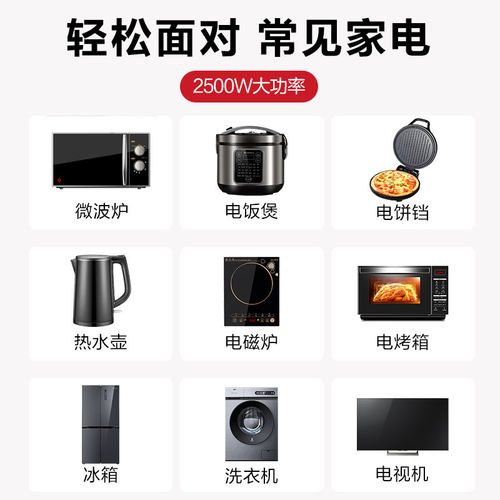 公牛插座转换器多孔面板插板插排家用不带线多功能一转二转三无线 - 图2