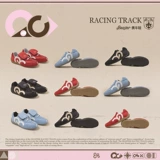 Трендовый гоночный автомобиль, красные туфли, спортивная обувь для отдыха