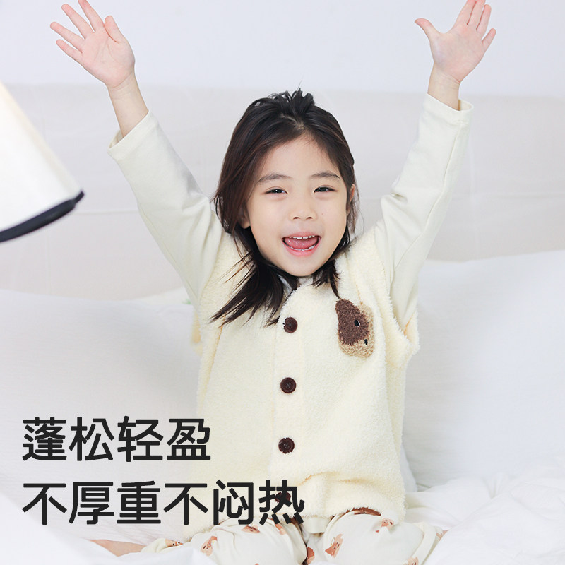 小番薯potatokids儿童马甲男童女童可内搭外穿绒款打底秋冬背心,淘宝优惠券,粉丝福利购,淘宝优惠卷