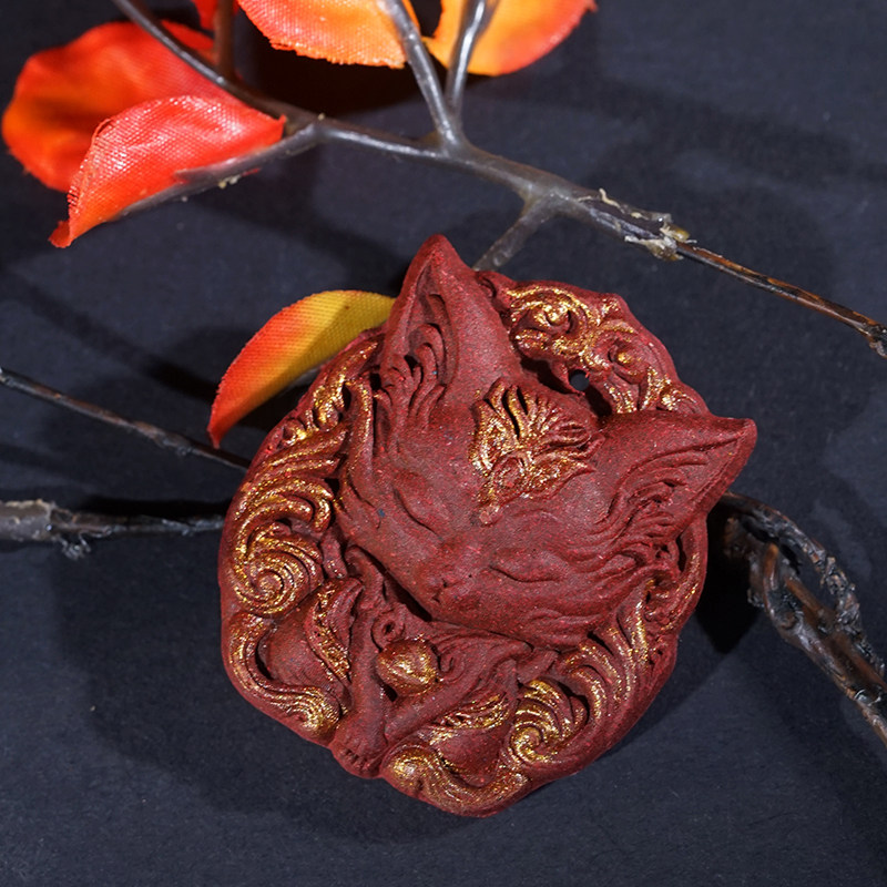 合香牌合香珠九尾狐脖挂项链吊坠编织链挂件男女款文玩挂饰小件,淘宝优惠券,粉丝福利购,淘宝优惠卷